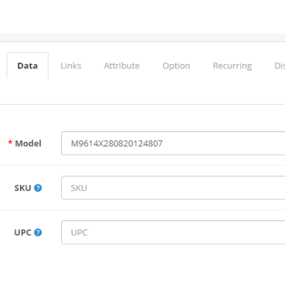 Auto fill product model number