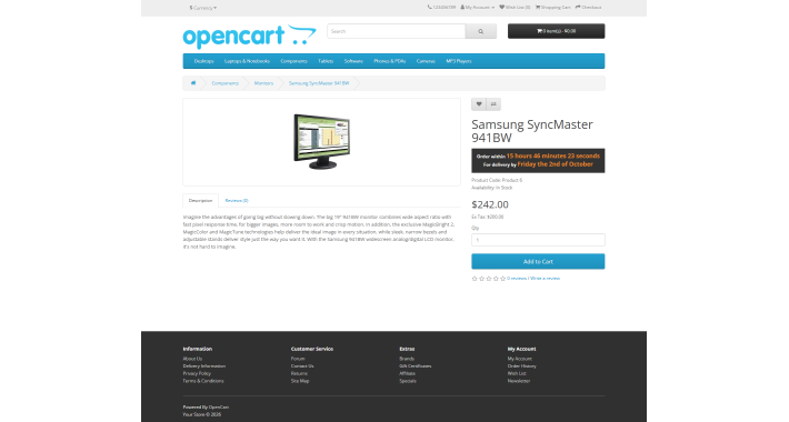 RJ Estimated Delivery Date & Dispatch Cutoff Timer for OpenCart 3