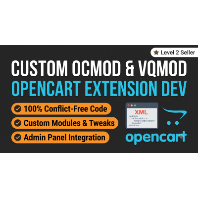 Custom OpenCart Extension & Module Development (OCmod / vQmod)