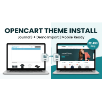 Professional OpenCart Theme Installation – Journal3 & Custom Setup Delhi Expert